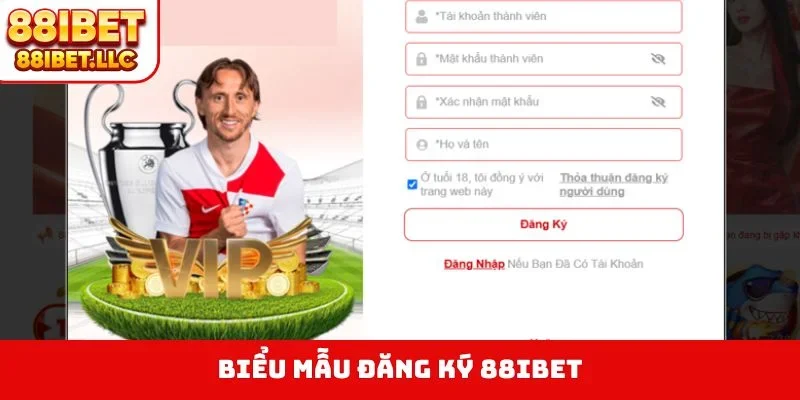 Biểu mẫu đăng ký 88ibet